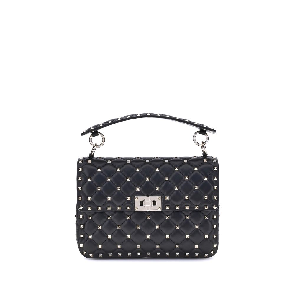 Sac à main Valentino Garavani en agneau noir Ovis Aries Aries