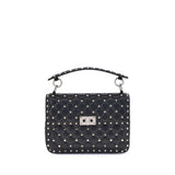 Sac à main Valentino Garavani en agneau noir Ovis Aries Aries