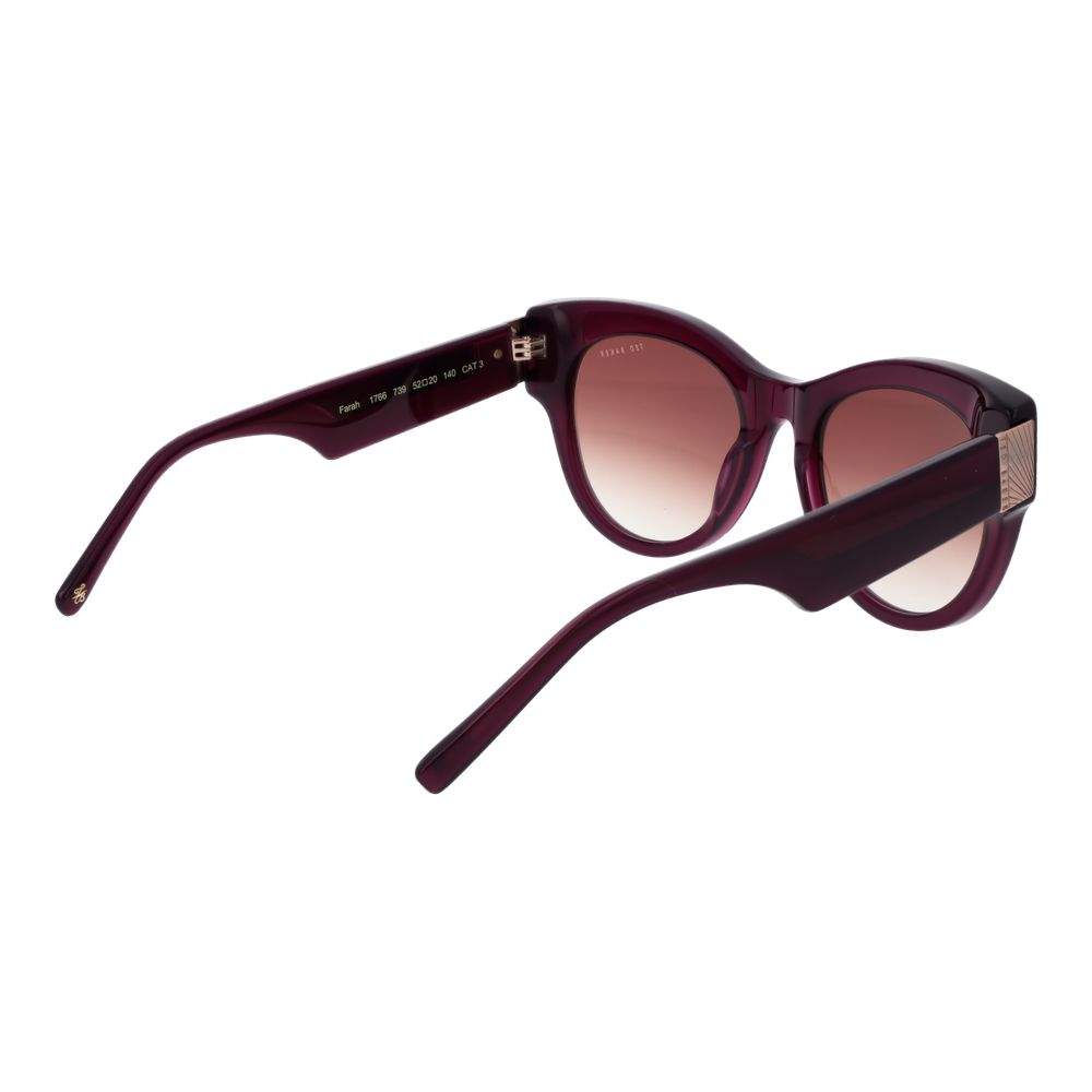 Ted Baker Purple Acetate Cat Eye Sunglasses