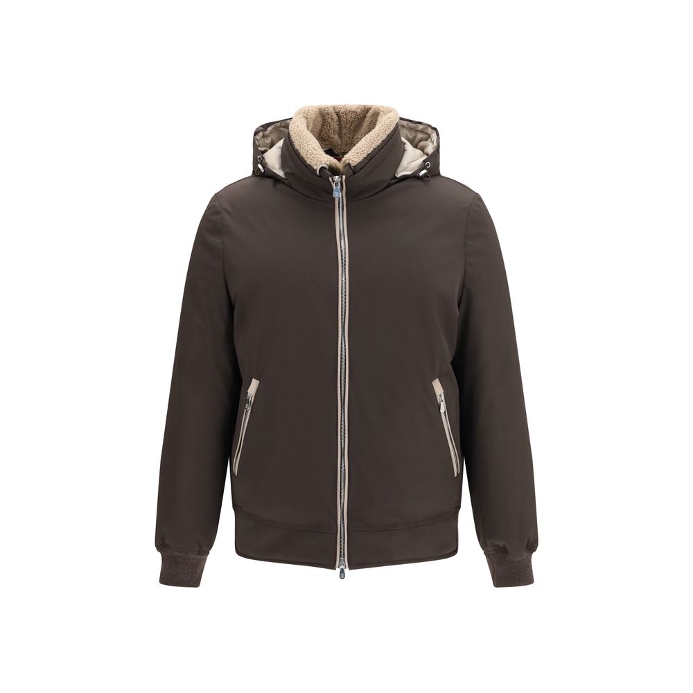 Blouson Brunello Cucinelli en polyamide marron