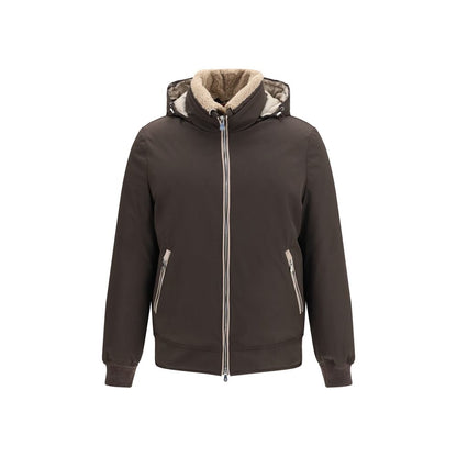Brunello Cucinelli Brown Polyamide Bomber