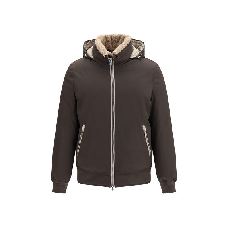 Brunello Cucinelli Brown Polyamide Bomber