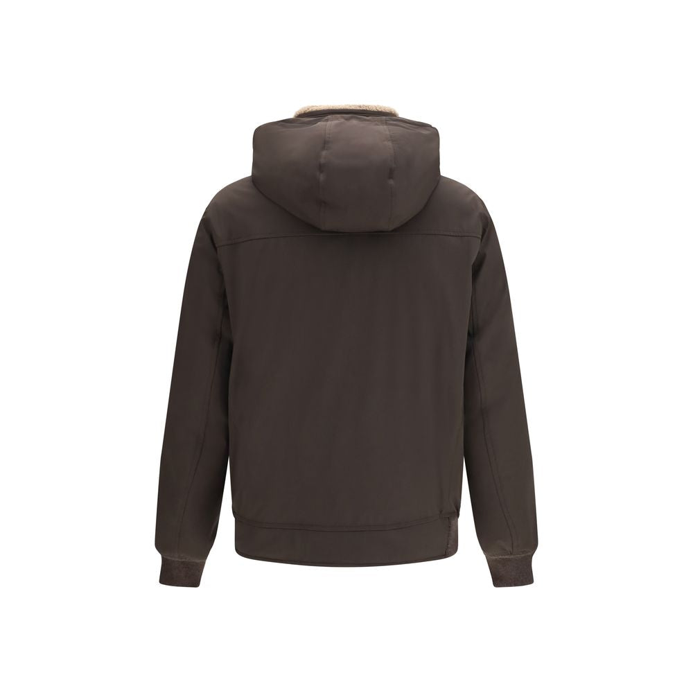 Blouson Brunello Cucinelli en polyamide marron