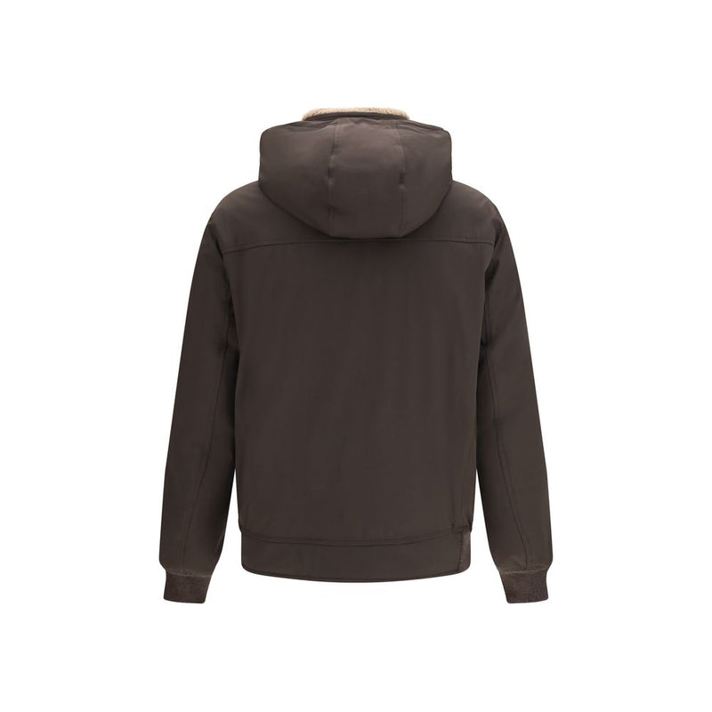 Brunello Cucinelli Brown Polyamide Bomber