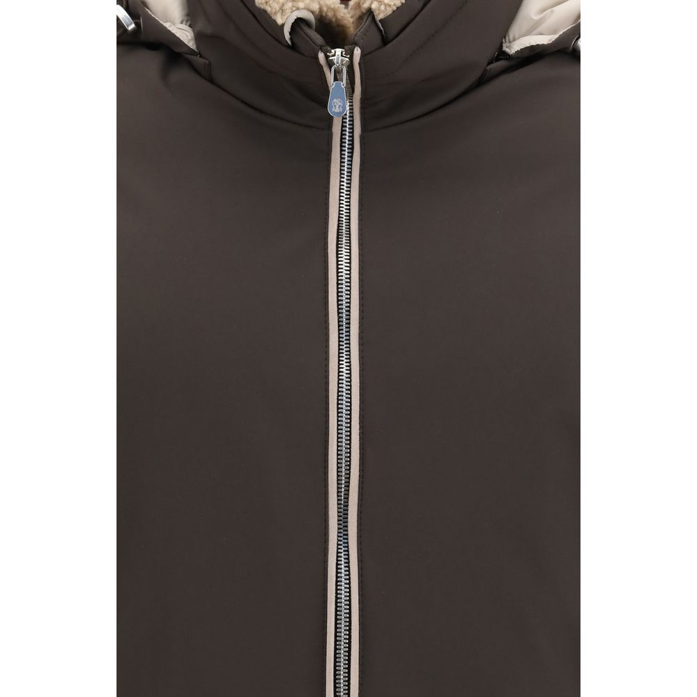 Blouson Brunello Cucinelli en polyamide marron