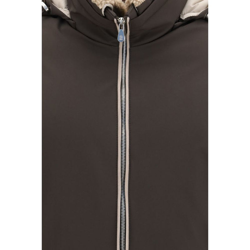 Brunello Cucinelli Brown Polyamide Bomber