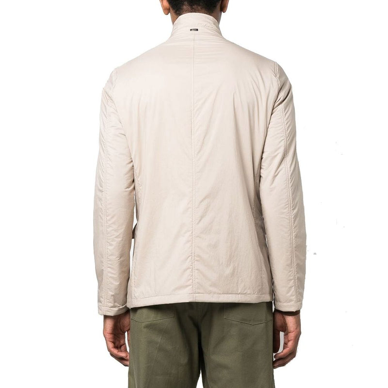 Herno Beige Polyamide Full-Length Jacket for Men