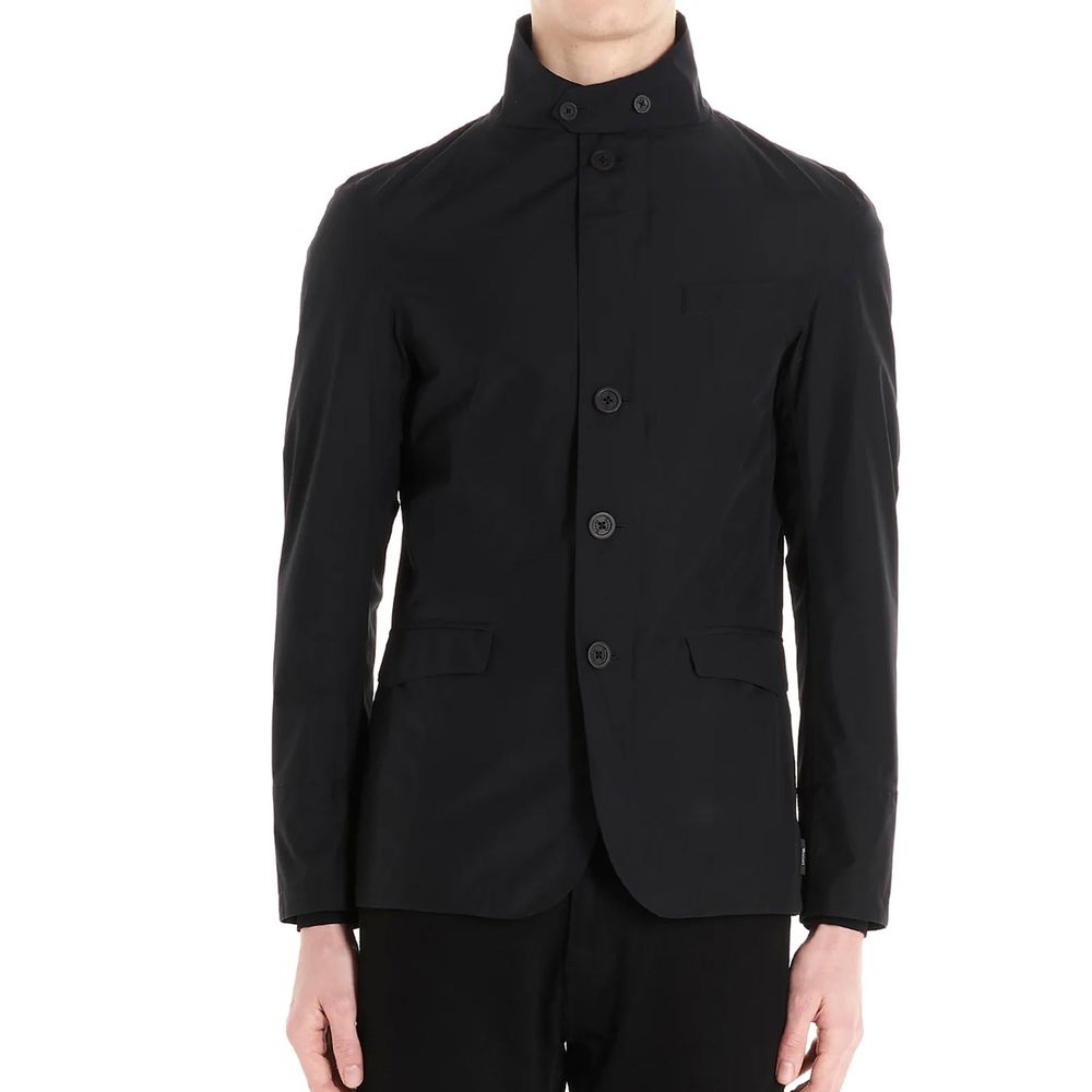 Herno Black Polyester Jacket for Men