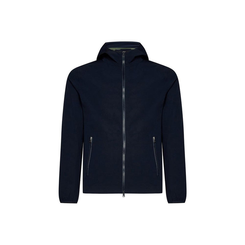 Herno Blue Elastane Shell Jacket for Men