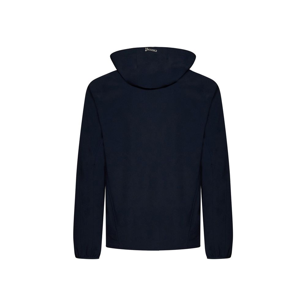 Herno Blue Elastane Shell Jacket for Men