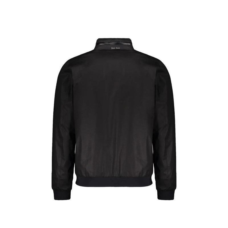 Herno Black Cotton Full-Length Jacket for Men