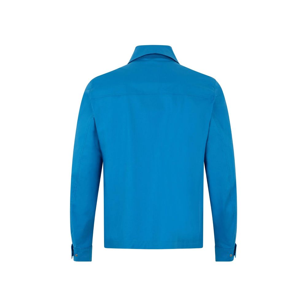 Herno Blue Cotton Shell Jacket for Men