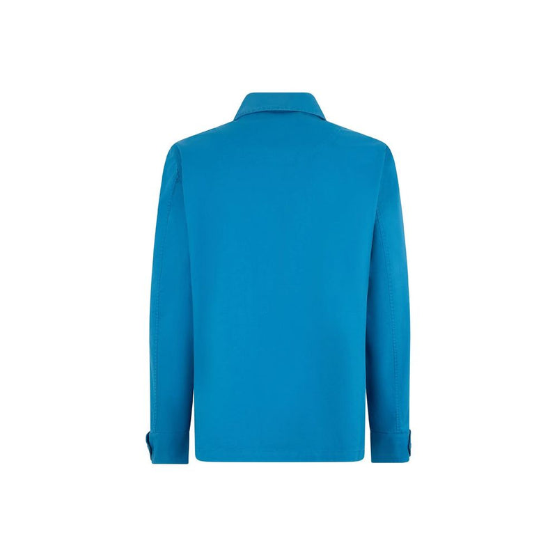 Herno Blue Cotton Denim Jacket for Men