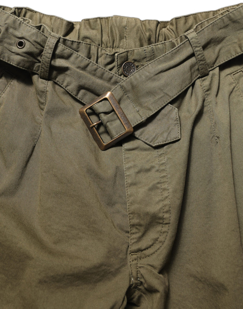 Dolce & Gabbana Olive Green High Waist Cargo Trouser Pants