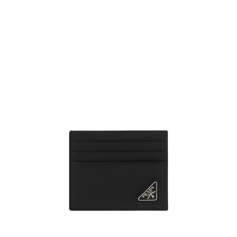 Prada Black Calf Leather Bos Taurus Wallet - Luxury Accessory