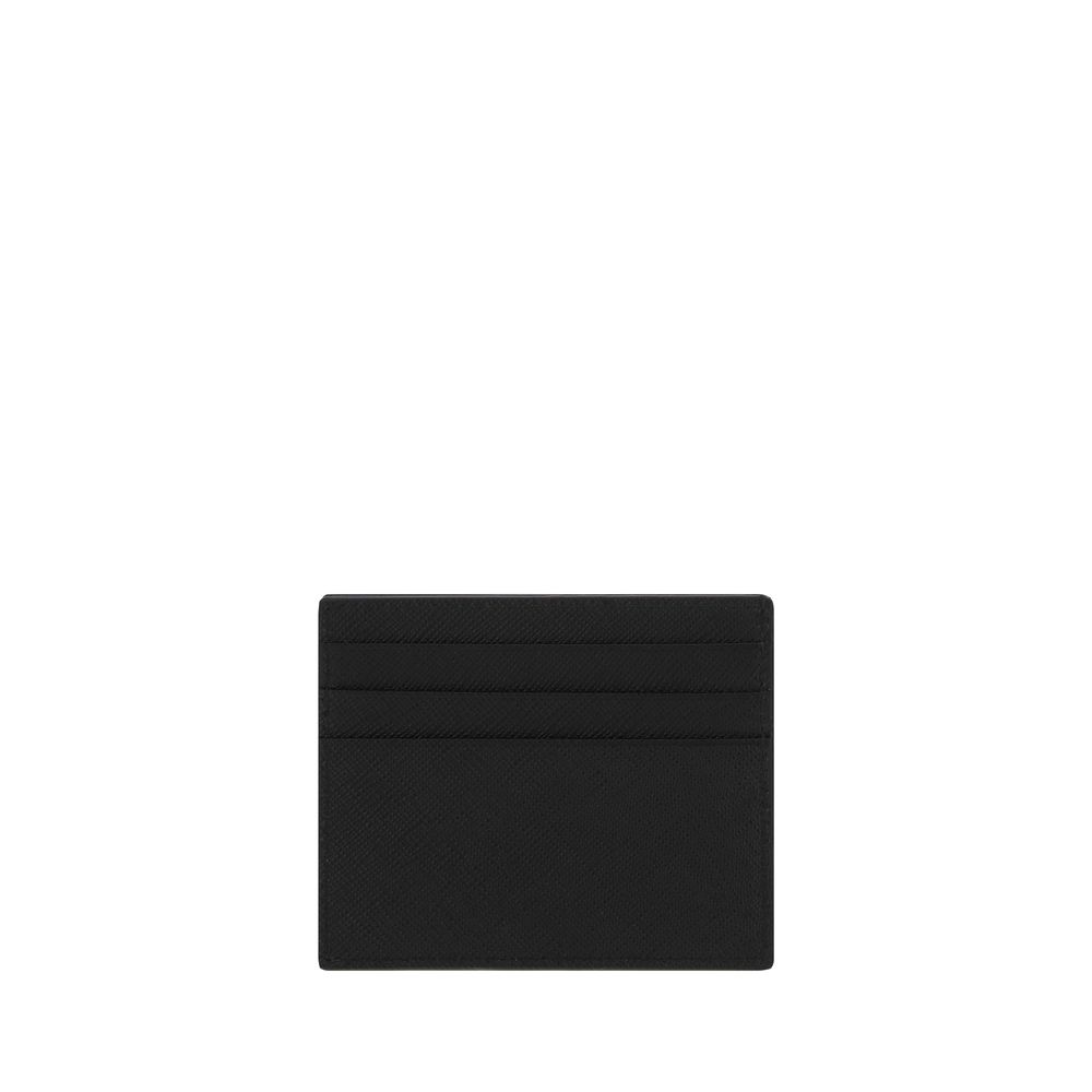 Prada Black Calf Leather Bos Taurus Wallet - Luxury Accessory
