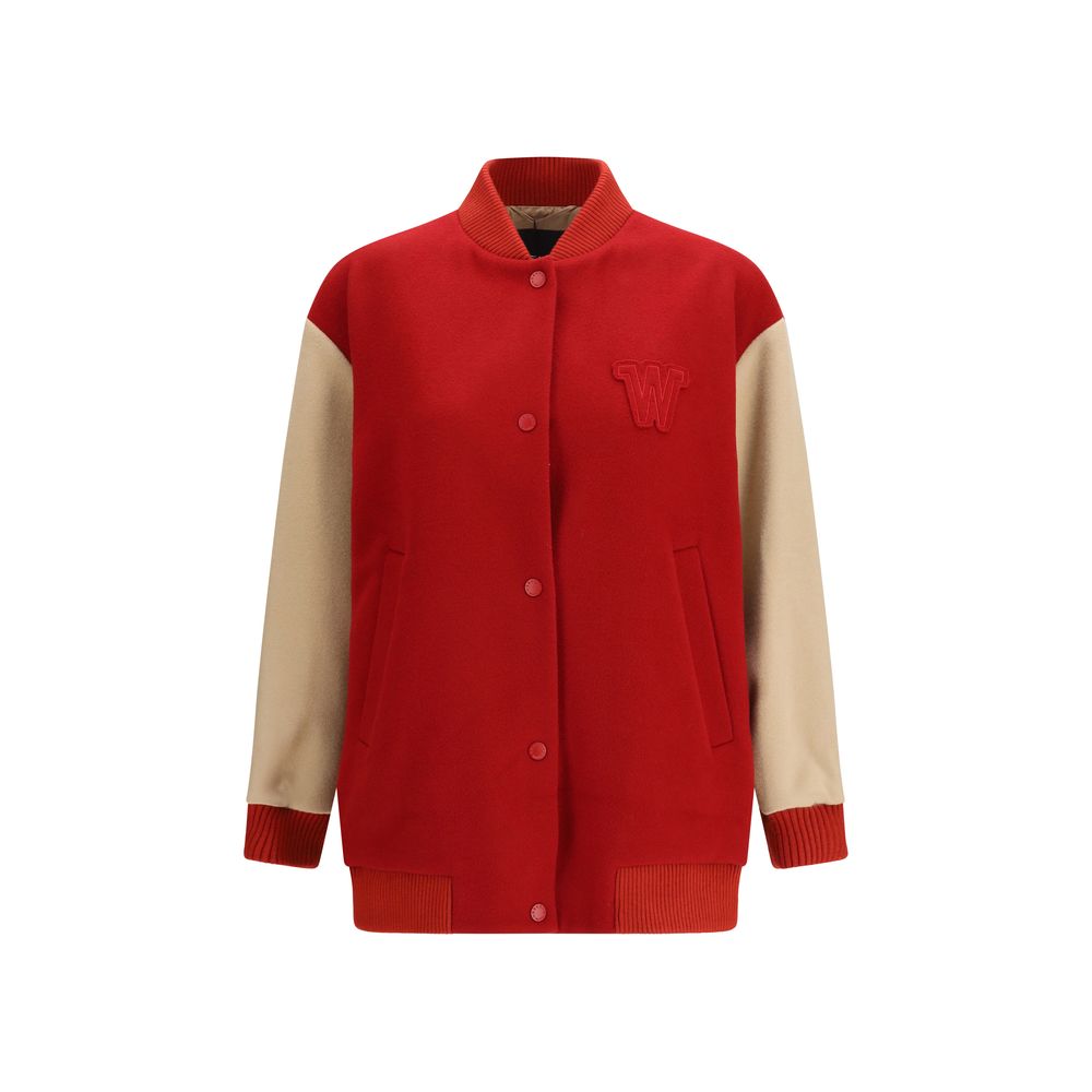 Max Mara Multicolor Wool Oves Aries Bomber Jacket