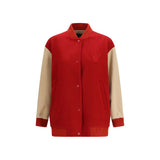 Max Mara Multicolor Wool Oves Aries Bomber Jacket