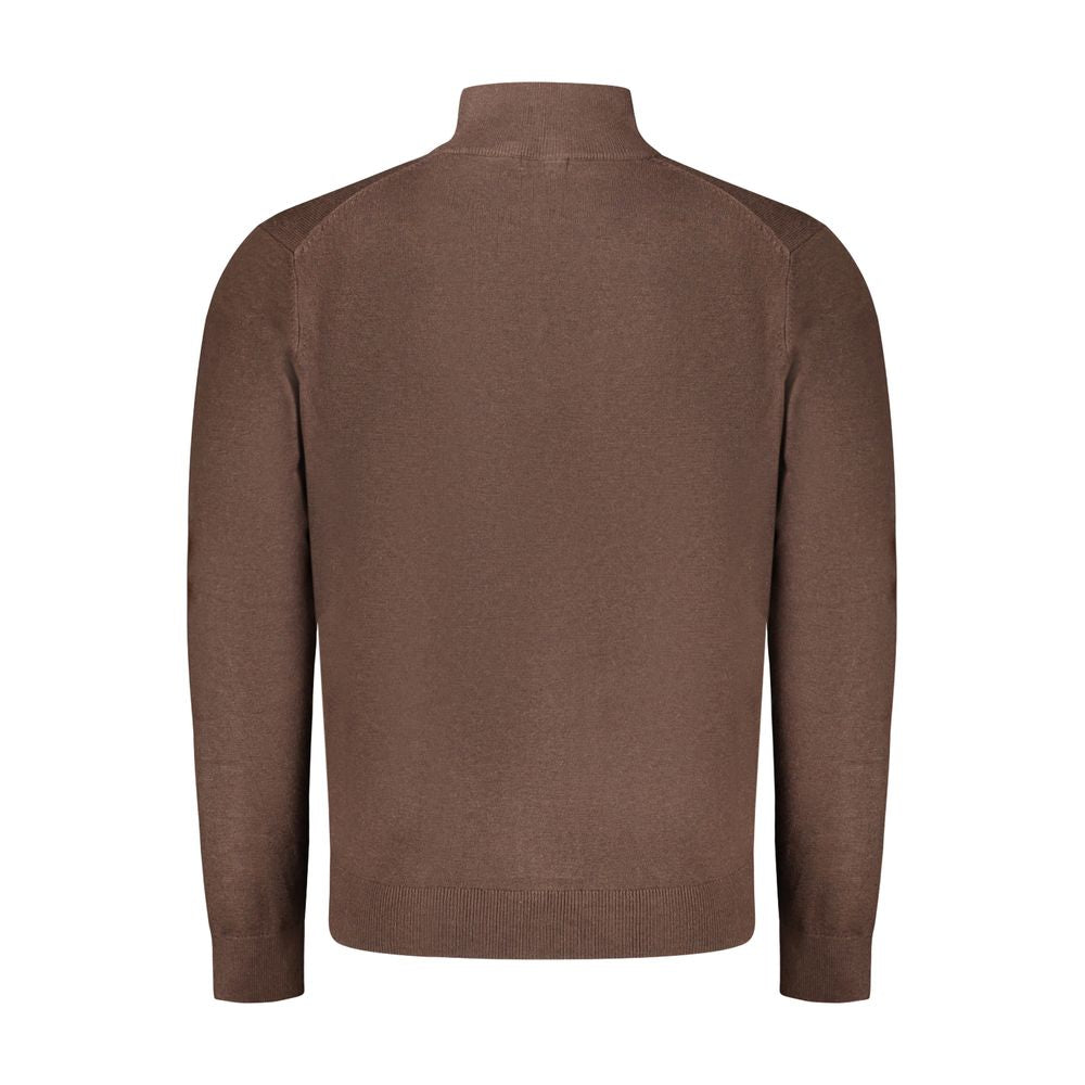 Norway 1963 Brown Zip Cardigan for Men - Comfortable & Stylish