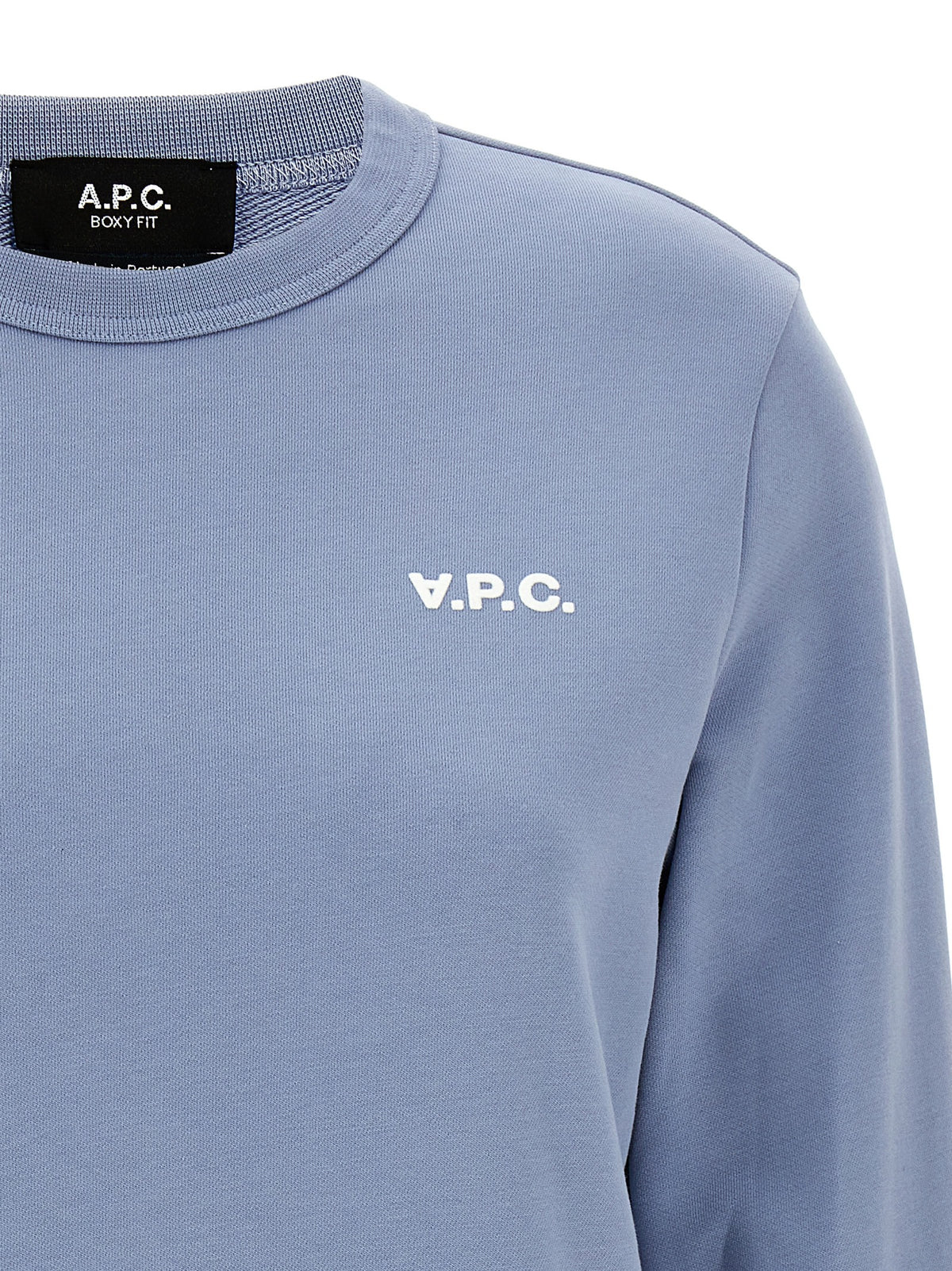 A.P.C. Blue Cotton Sweatshirt