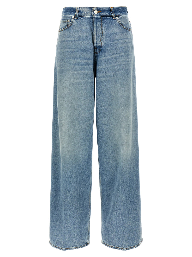 Haikure Blue Cotton Straight-Leg Jeans