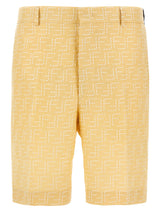 Short Fendi Bermudas en Lin Bicolore