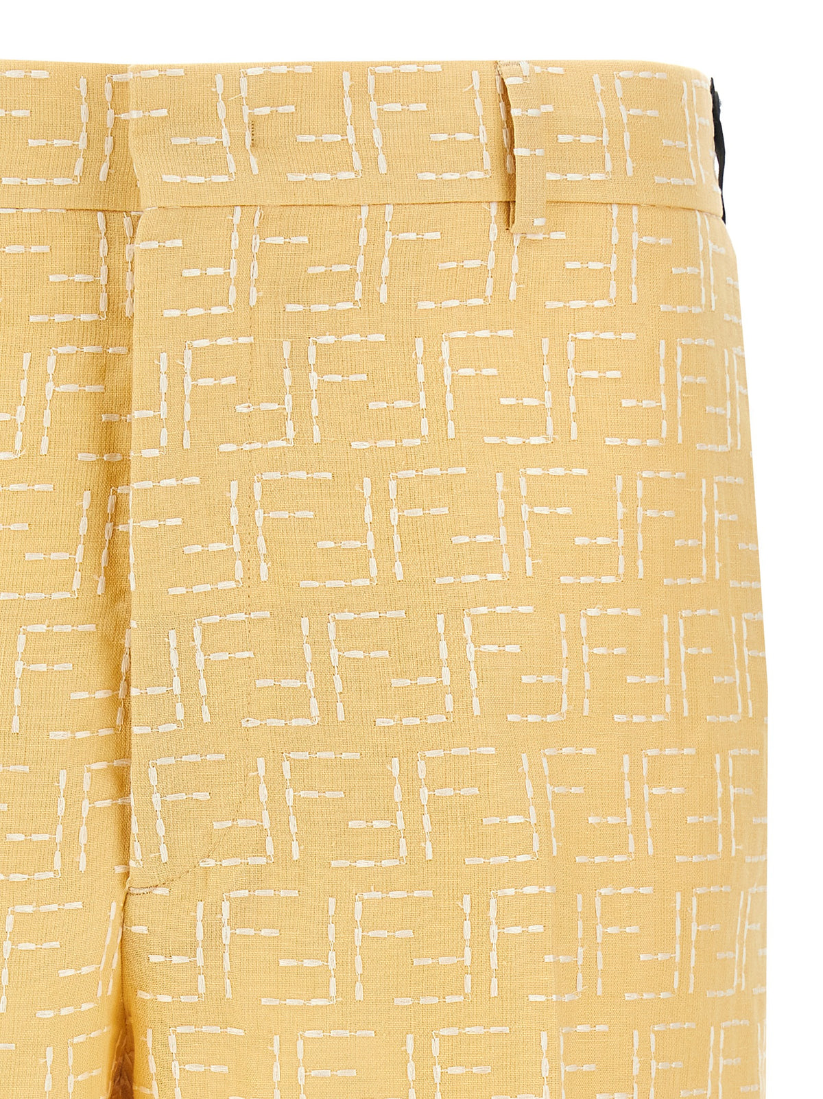 Short Fendi Bermudas en Lin Bicolore