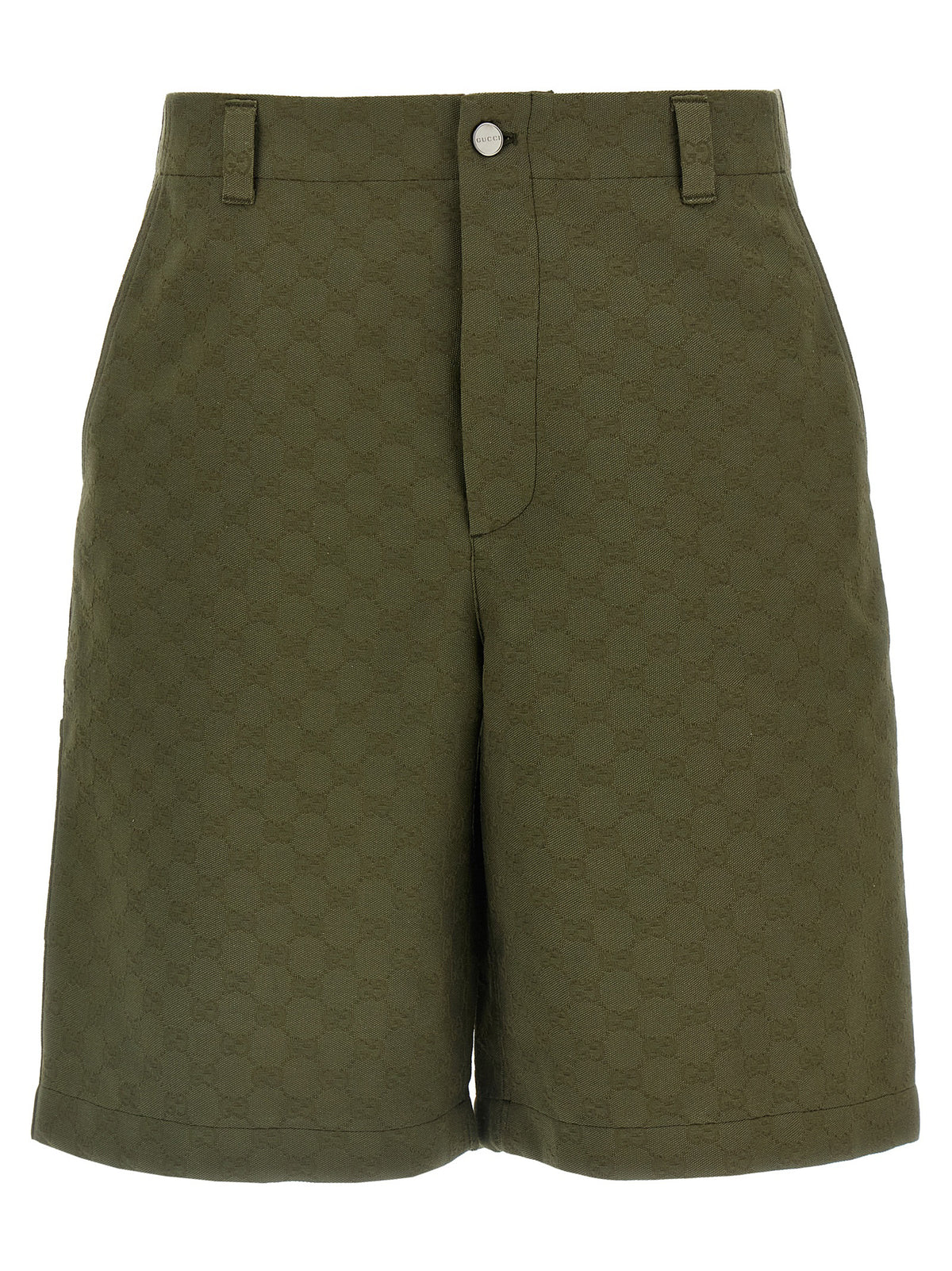 Gucci Bicolor Cotton Bermuda Shorts
