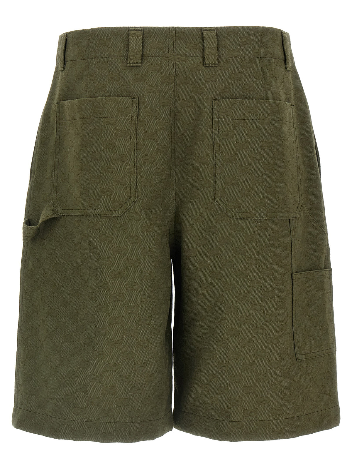 Gucci Bicolor Cotton Bermuda Shorts