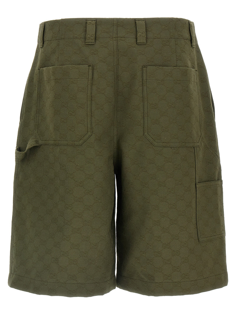 Gucci Bicolor Cotton Bermuda Shorts for Men