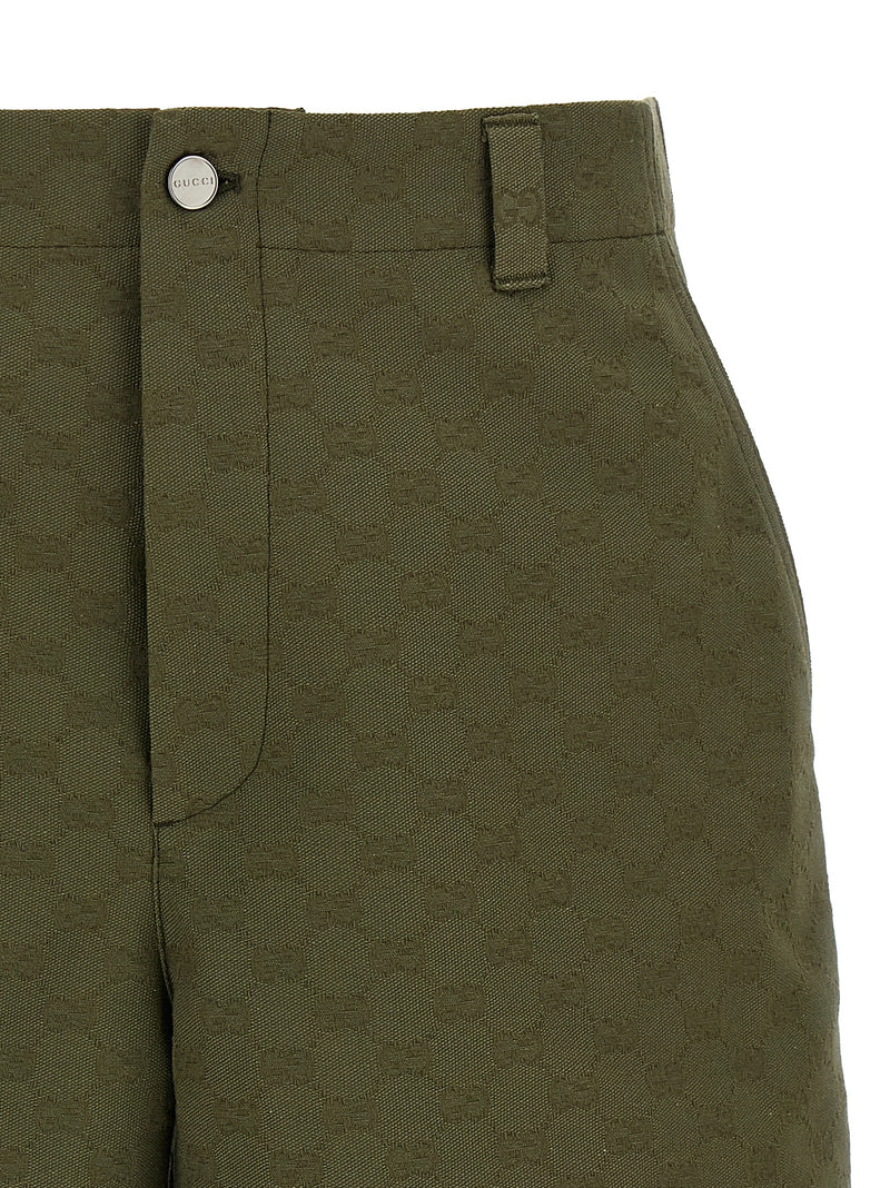 Gucci Bicolor Cotton Bermuda Shorts for Men
