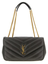 Saint Laurent Brown Lamb Leather Shoulder Bag