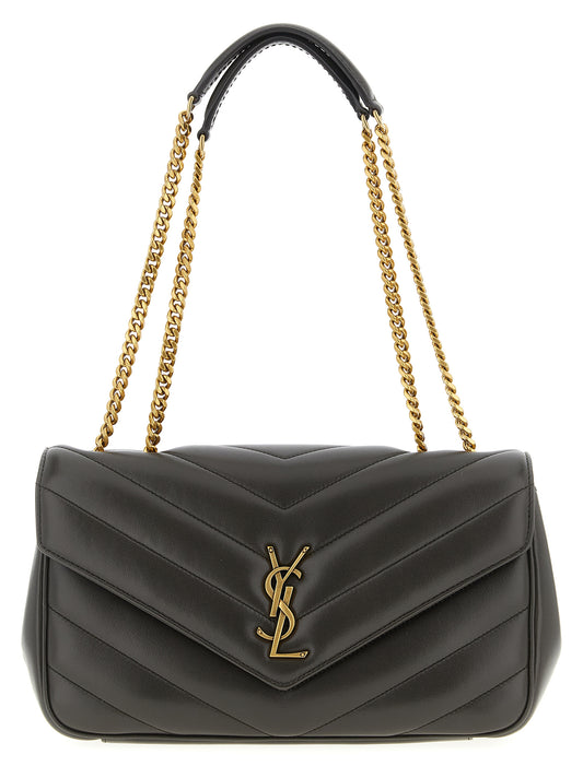 Sac bandoulière Saint Laurent en cuir d'agneau marron