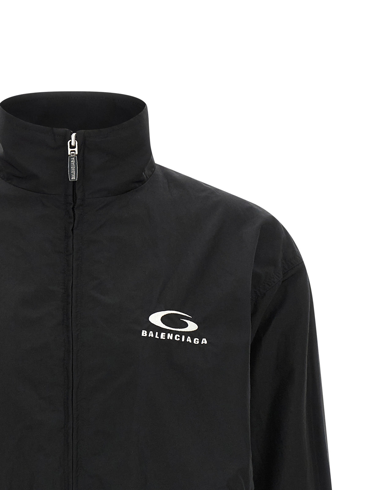 Balenciaga Black Cotton Bomber Jacket for Women