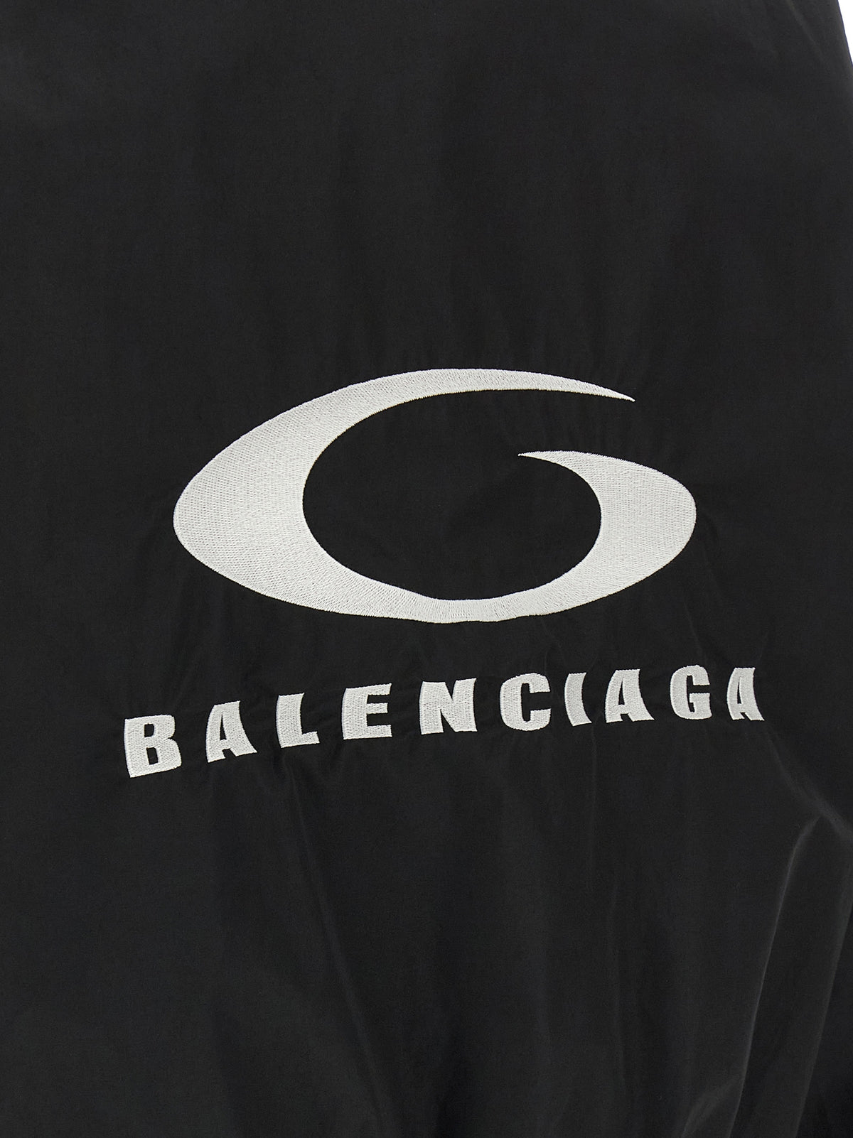 Balenciaga Black Cotton Bomber Jacket for Women