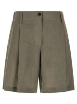 Short Brunello Cucinelli en lin bicolore