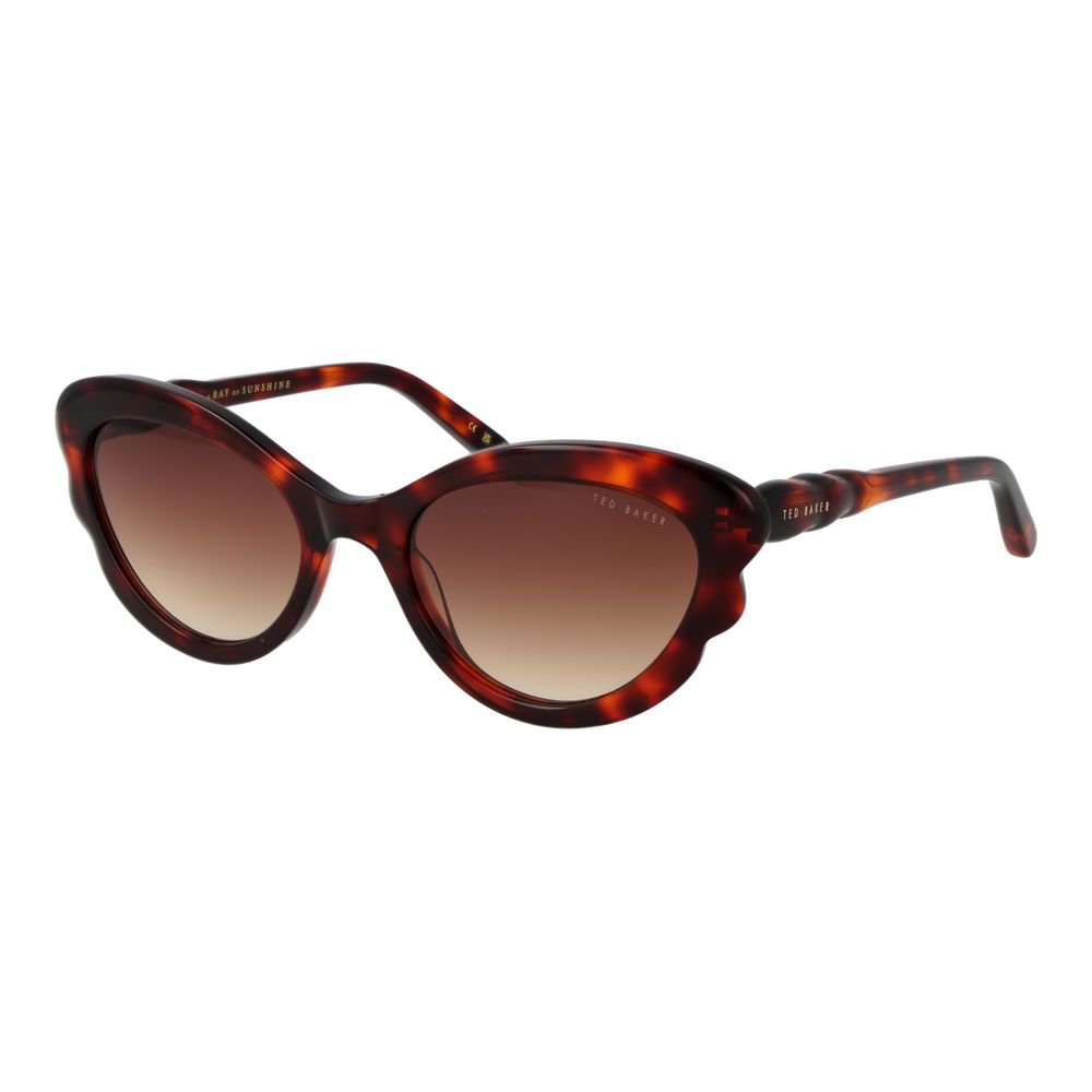 Ted Baker Brown Acetate Sunglasses - Cat Eye Style
