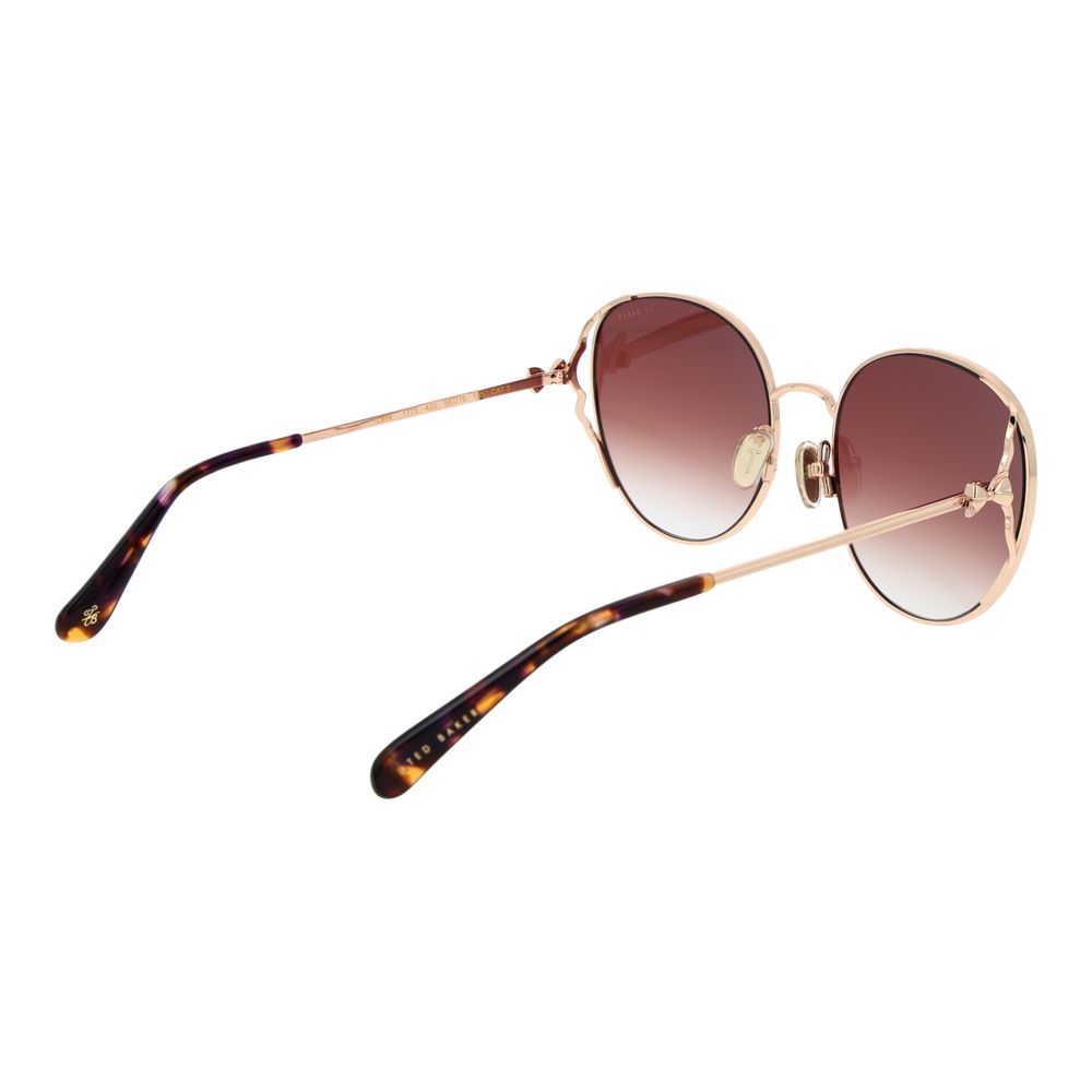 Ted Baker Rose Gold Metal Sunglasses for Women