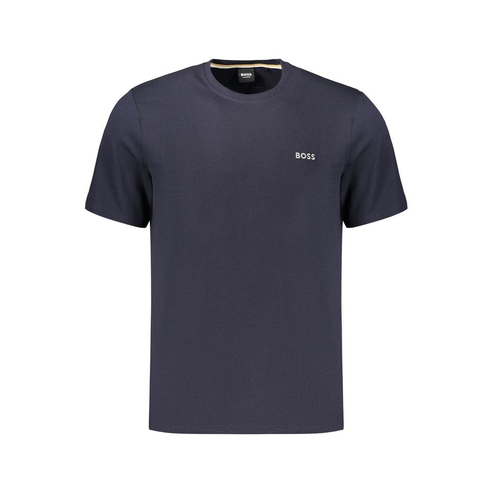 Hugo Boss Blue Cotton Men's T-Shirt - Elegant Comfort