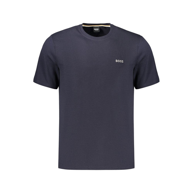 Hugo Boss Blue Cotton Men's T-Shirt - Elegant Comfort