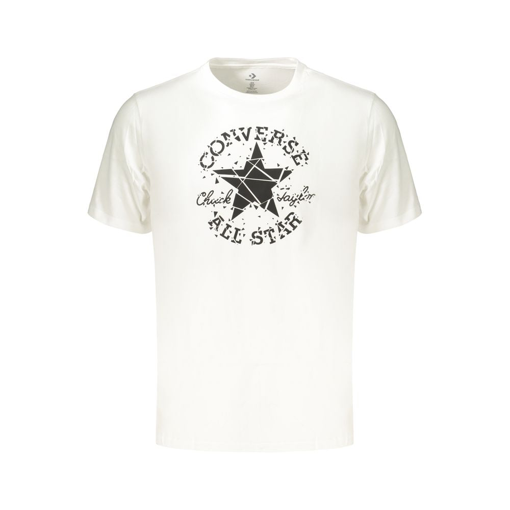Converse White Cotton Men's T-Shirt - Stylish & Comfortable