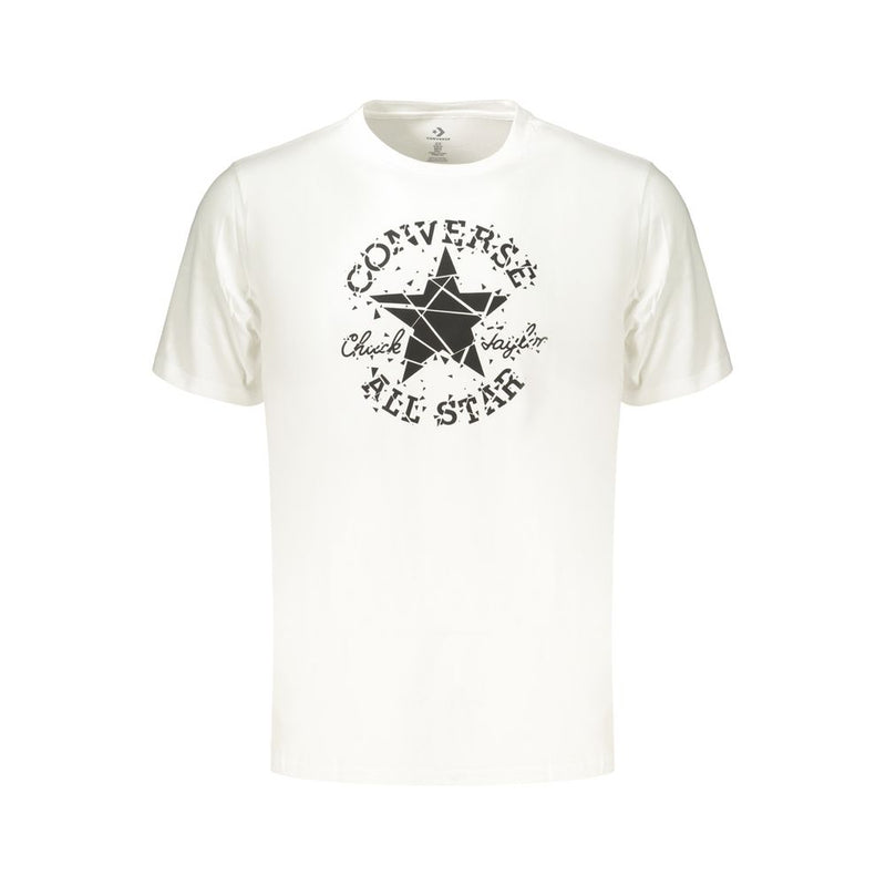 Converse White Cotton Men's T-Shirt - Stylish & Comfortable