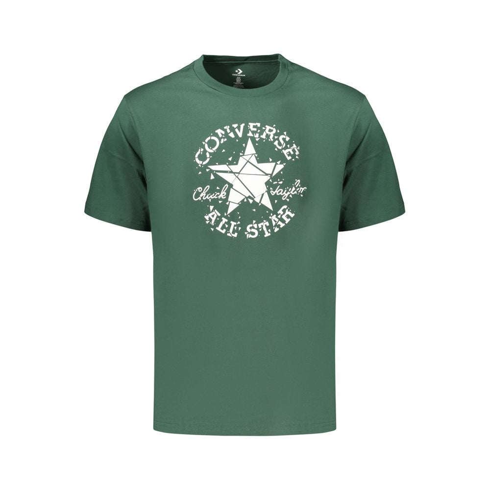 Converse Green Cotton Men's T-Shirt - Stylish and Comfortable