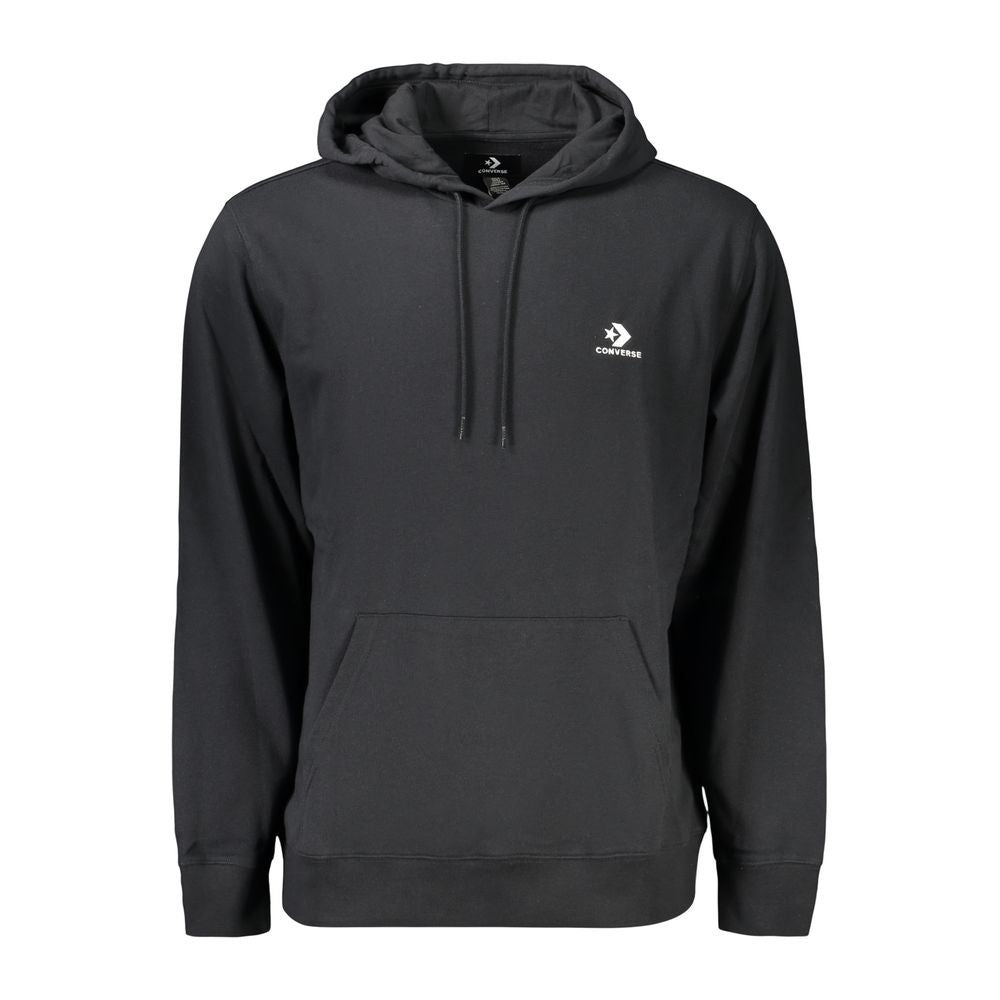 Sweat à capuche pour homme en coton noir Converse