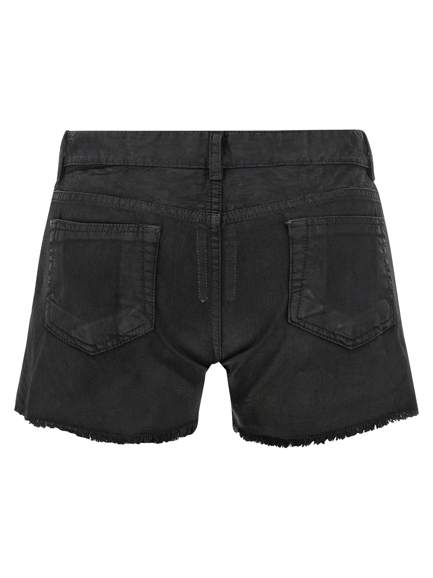 DRKSHDW Black Cotton Bermuda Shorts
