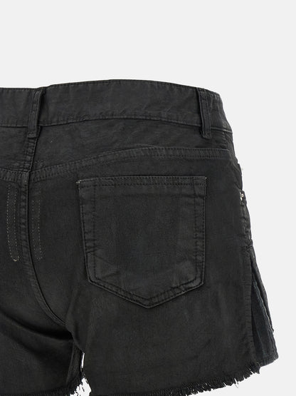DRKSHDW Black Cotton Bermuda Shorts