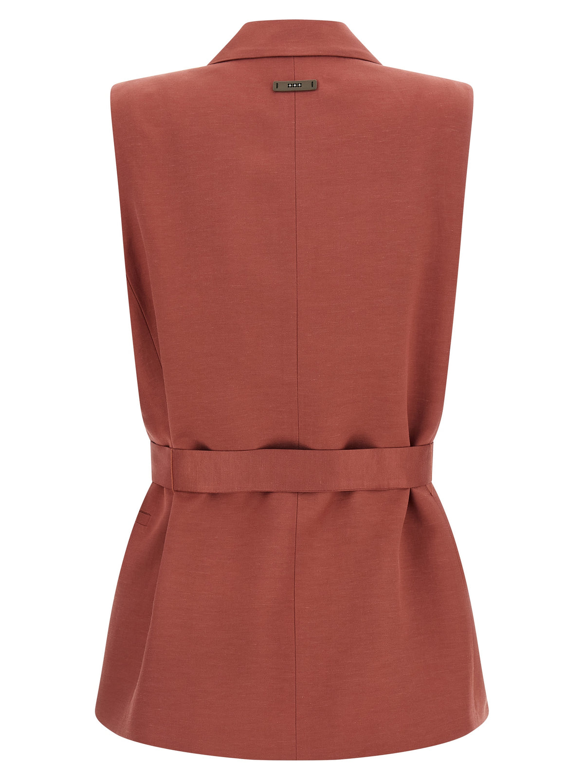 Peserico Multicolor Viscose Sleeveless Jacket