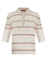 Max Mara White Silk Polo Shirt