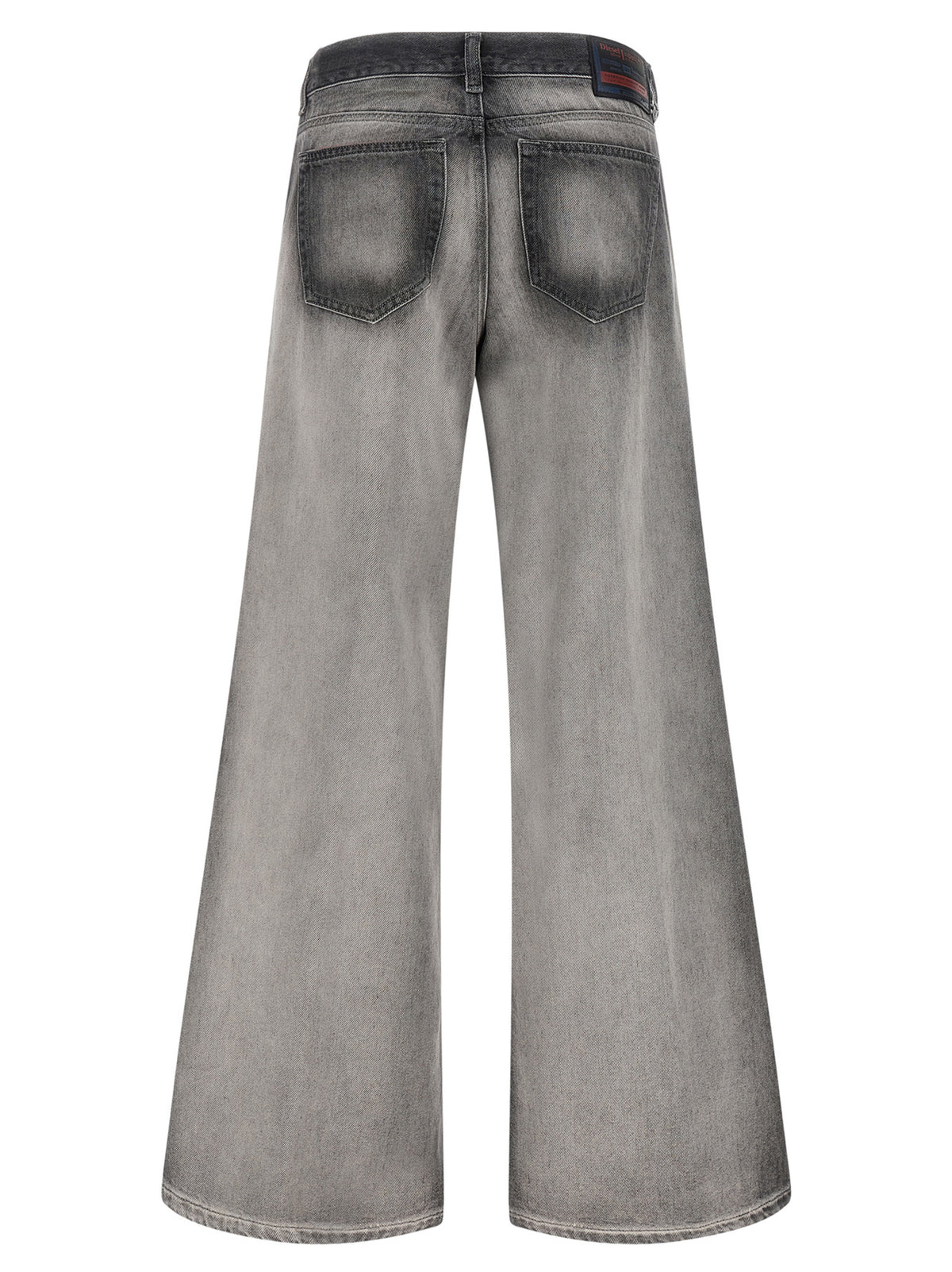 Diesel 1978 D-Akemi-FSI Gray Cotton Flared Jeans