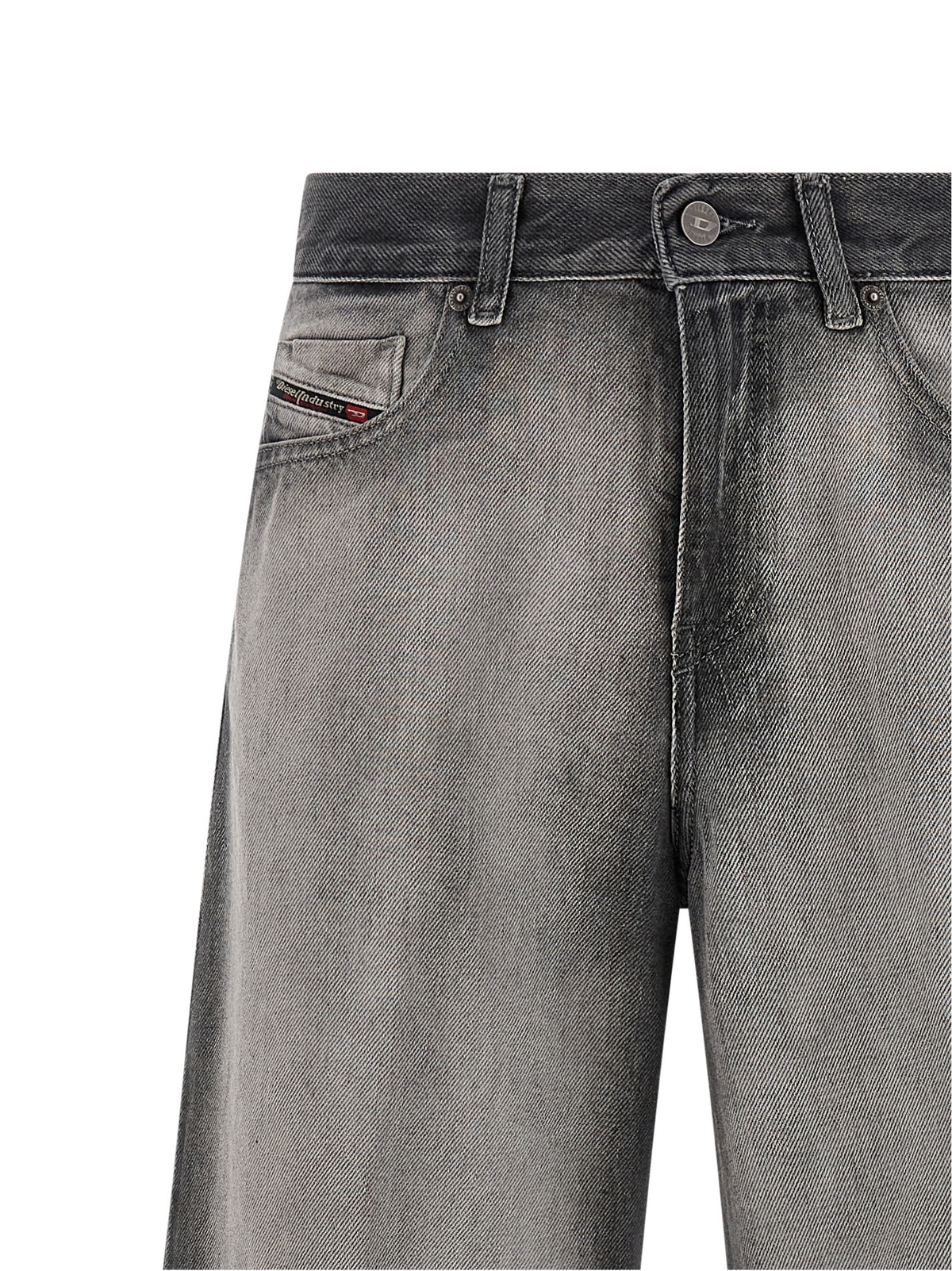 Diesel 1978 D-Akemi-FSI Gray Cotton Flared Jeans
